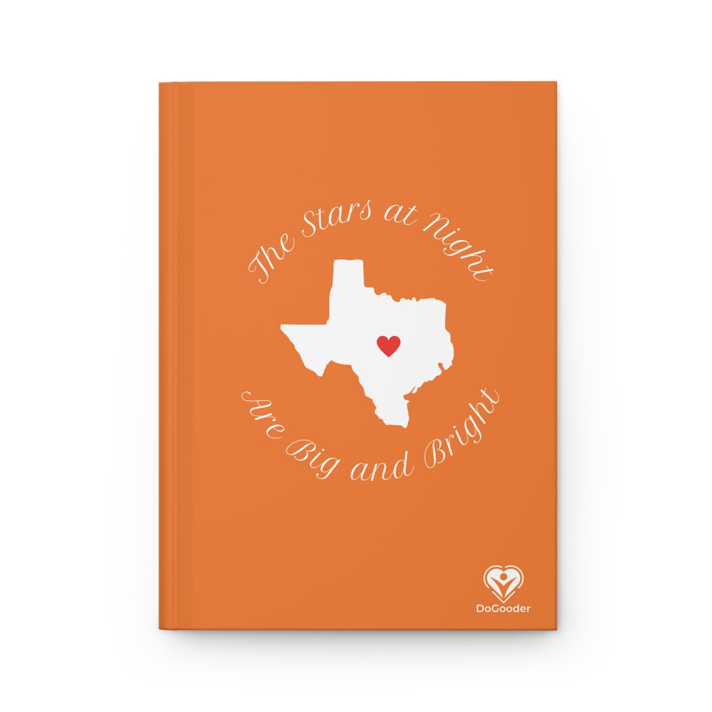 Heart of Texas Hardcover Journal Matte - Orange
