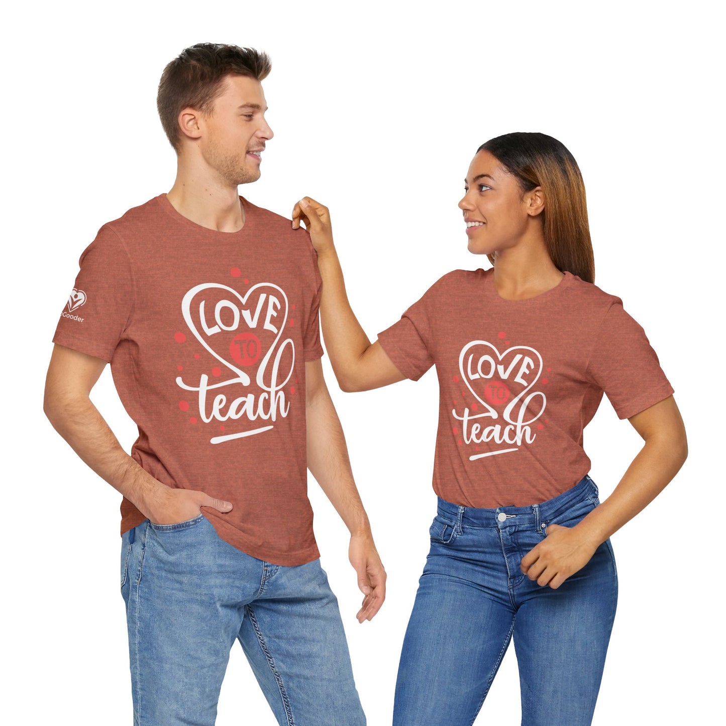 Love To Teach Script Extra Soft Unisex Jersey Short Sleeve Tee