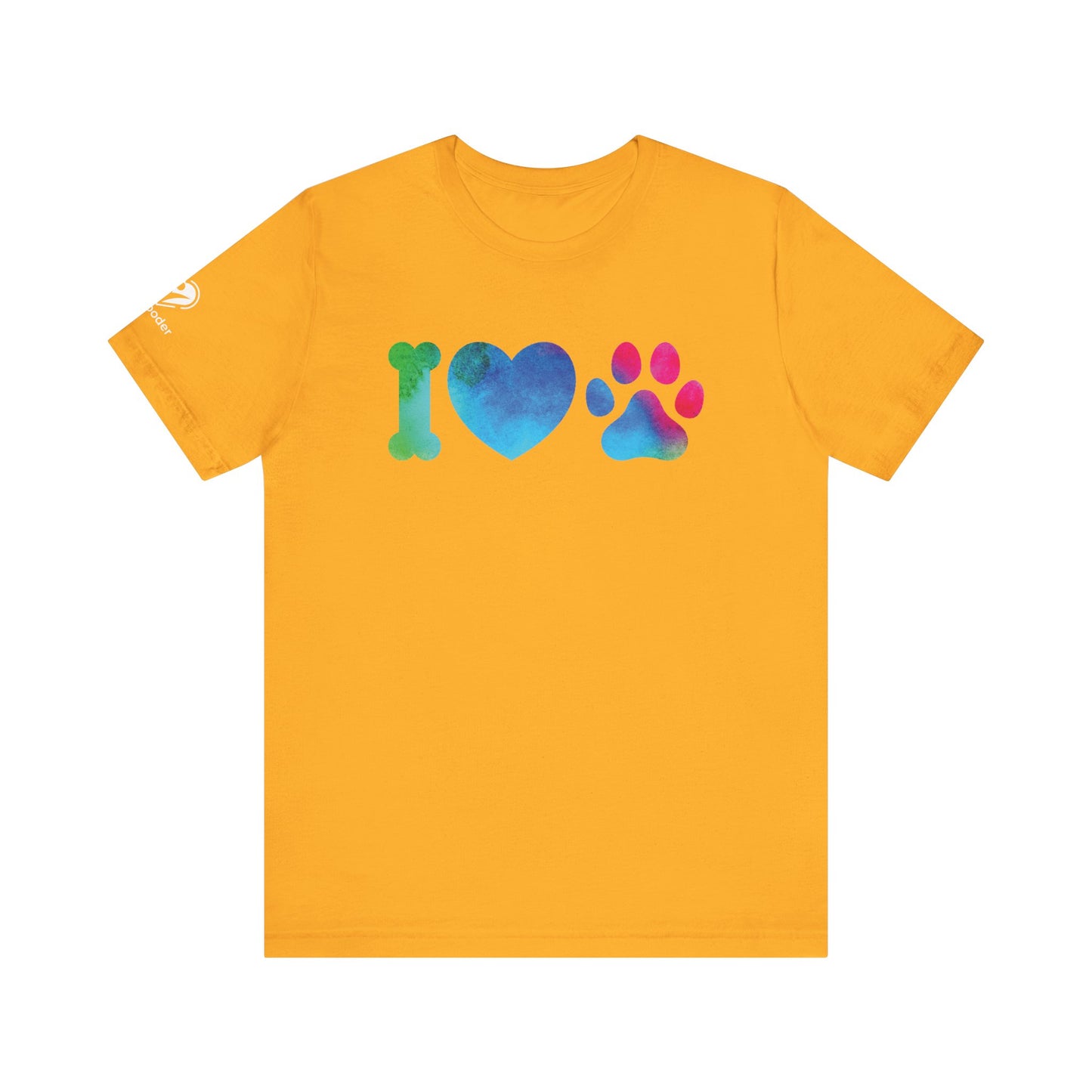 I Love Dogs Rainbow Icons Extra Soft Unisex Jersey Short Sleeve Tee