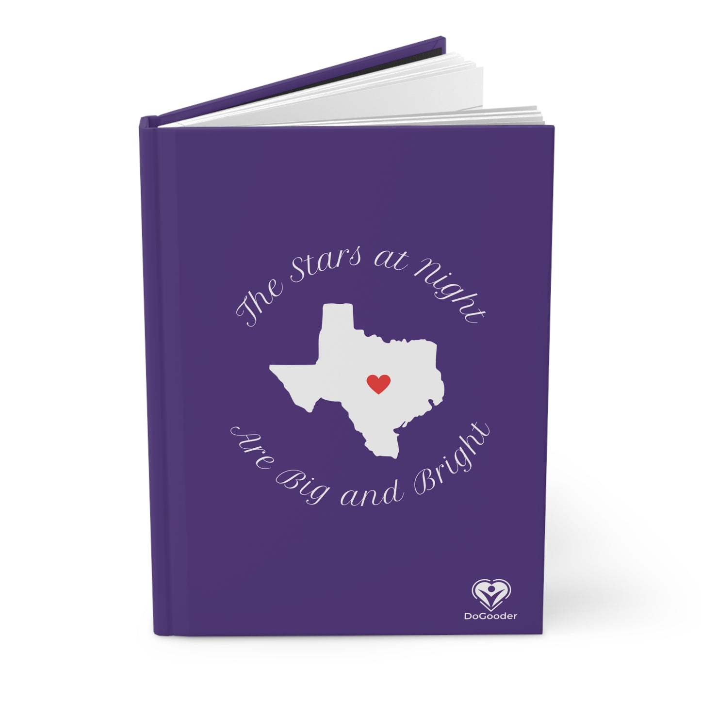 Heart of Texas Hardcover Journal Matte - Dark Purple