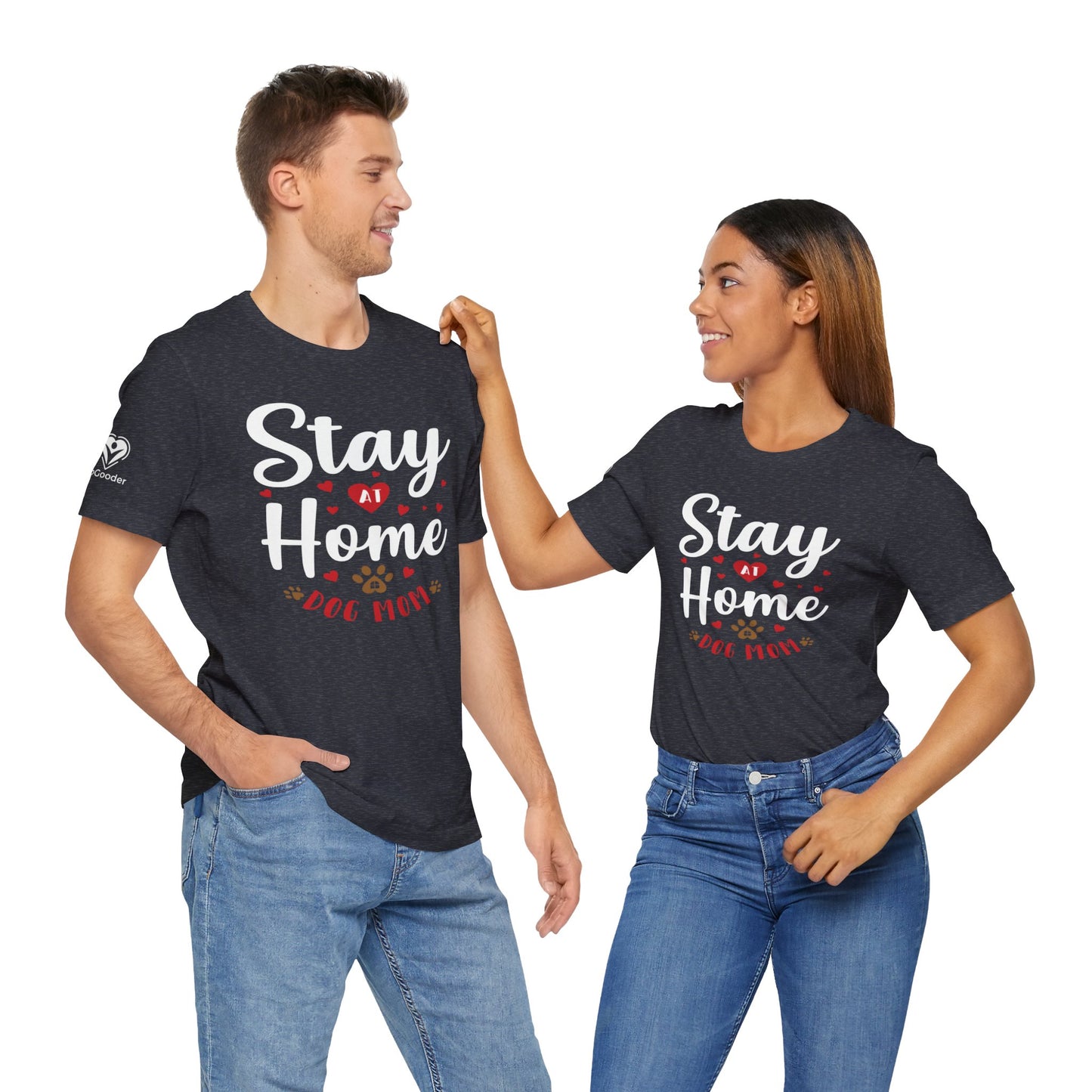 Stay At Home Dog Mom Extra Soft Unisex Jersey Short Sleeve Tee