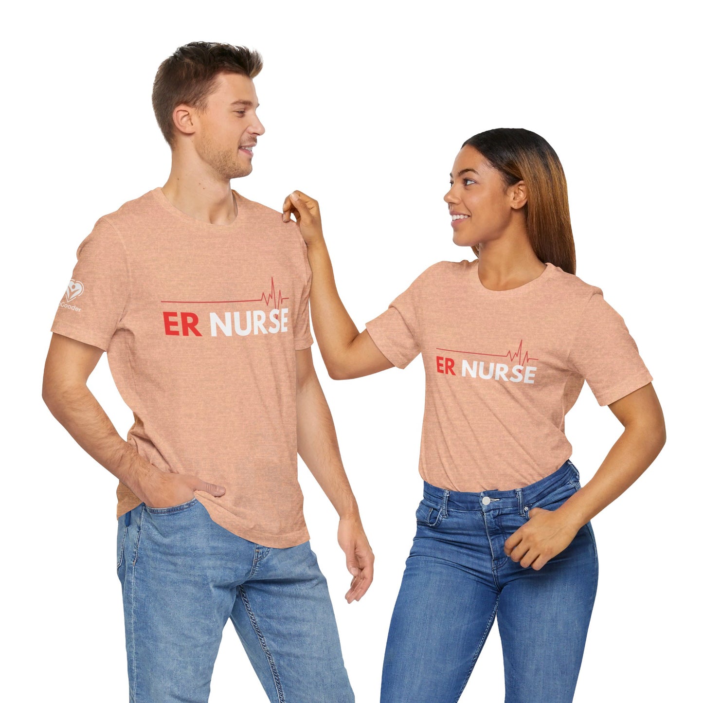 ER Nurse EKG Extra Soft Unisex Jersey Short Sleeve Tee