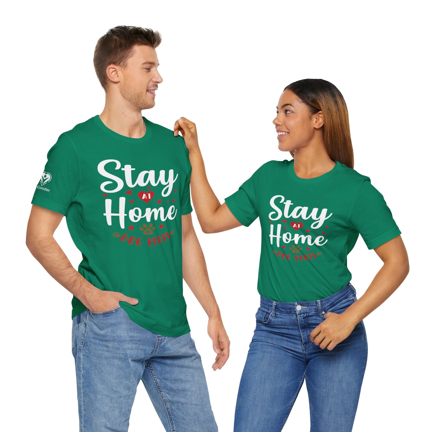 Stay At Home Dog Mom Extra Soft Unisex Jersey Short Sleeve Tee