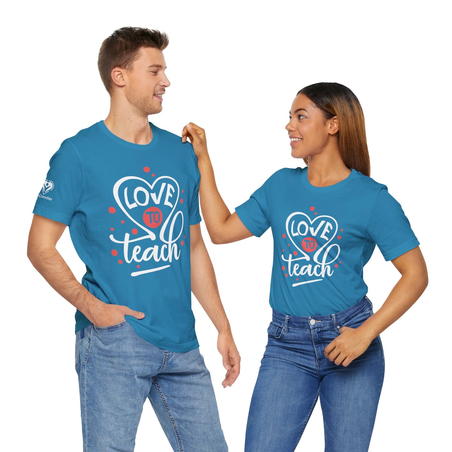 Love To Teach Script Extra Soft Unisex Jersey Short Sleeve Tee