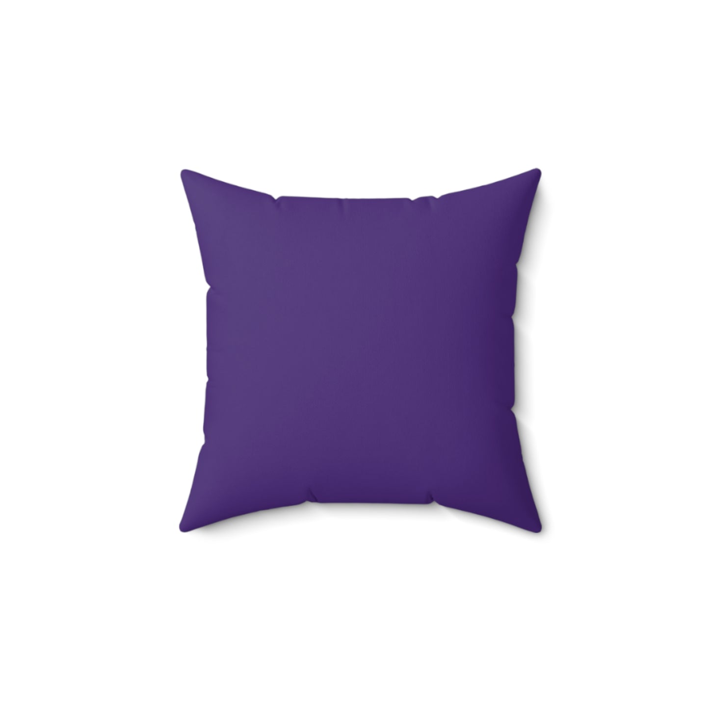 Feeling Nice With Pumpkin Spice Spun Polyester Square Pillow - Dark Purple