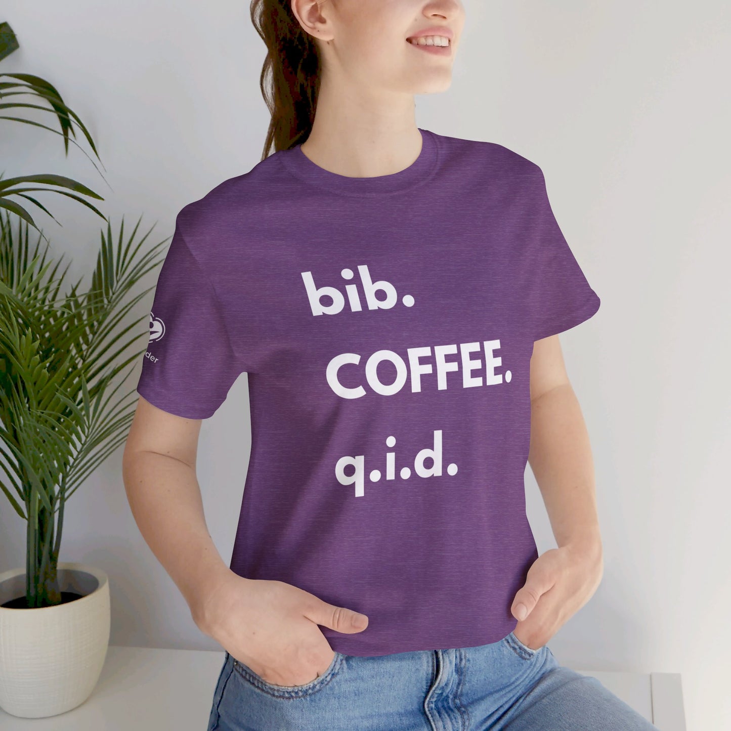 Coffee bib-qid Extra Soft Unisex Jersey Short Sleeve Tee