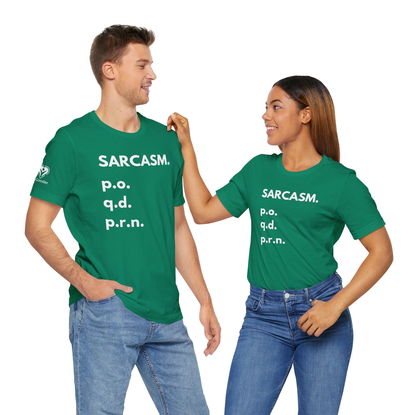 Sarcasm PO-QD-PRN Extra Soft Unisex Jersey Short Sleeve Tee