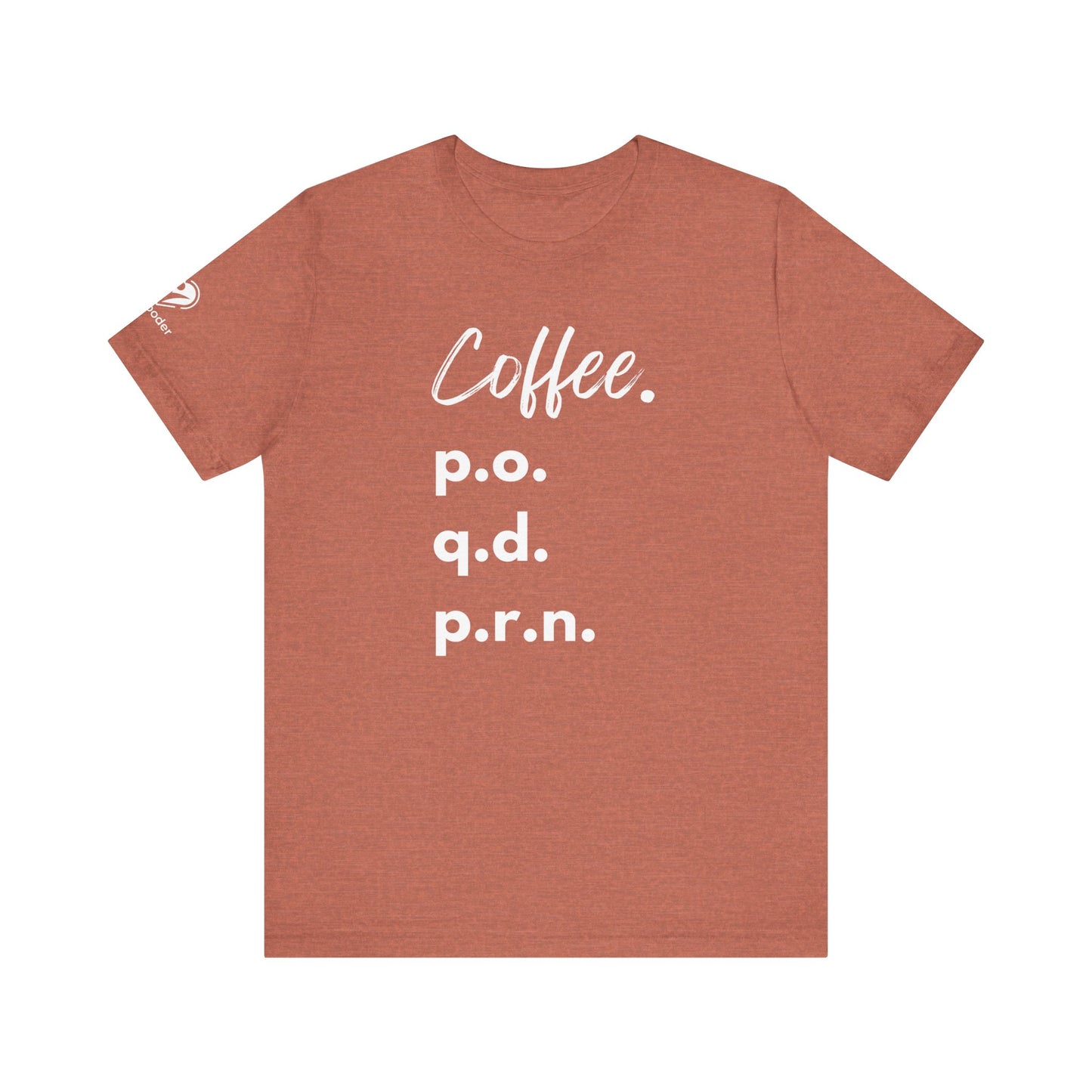 Coffee Script PO-QD-PRN Extra Soft Unisex Jersey Short Sleeve Tee