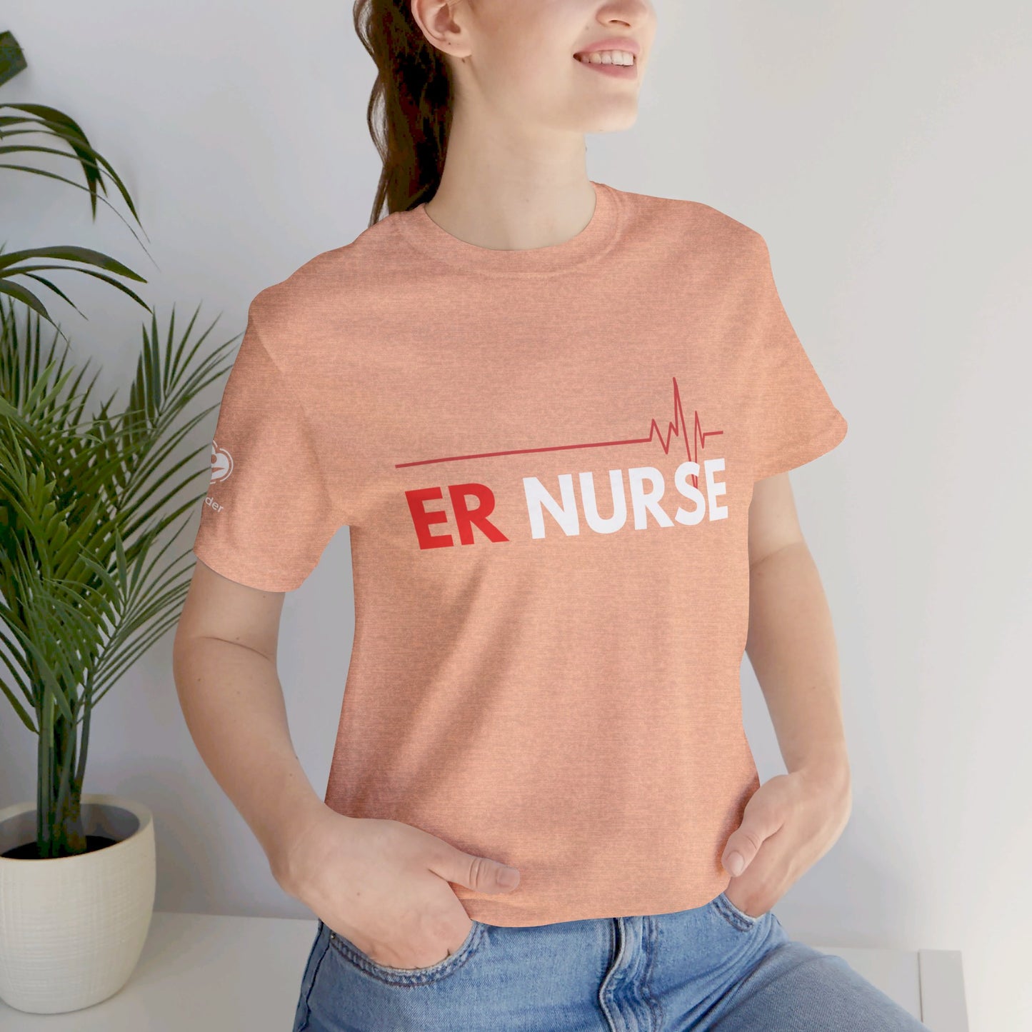 ER Nurse EKG Extra Soft Unisex Jersey Short Sleeve Tee