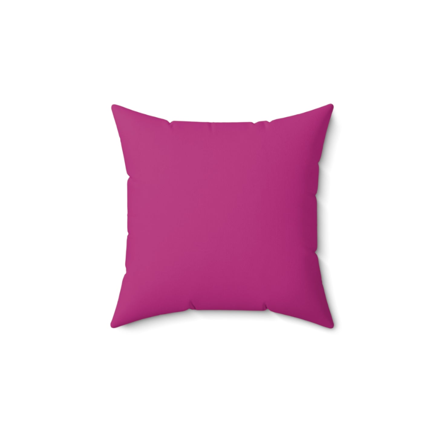 Feeling Nice With Pumpkin Spice Spun Polyester Square Pillow - Dark Pink