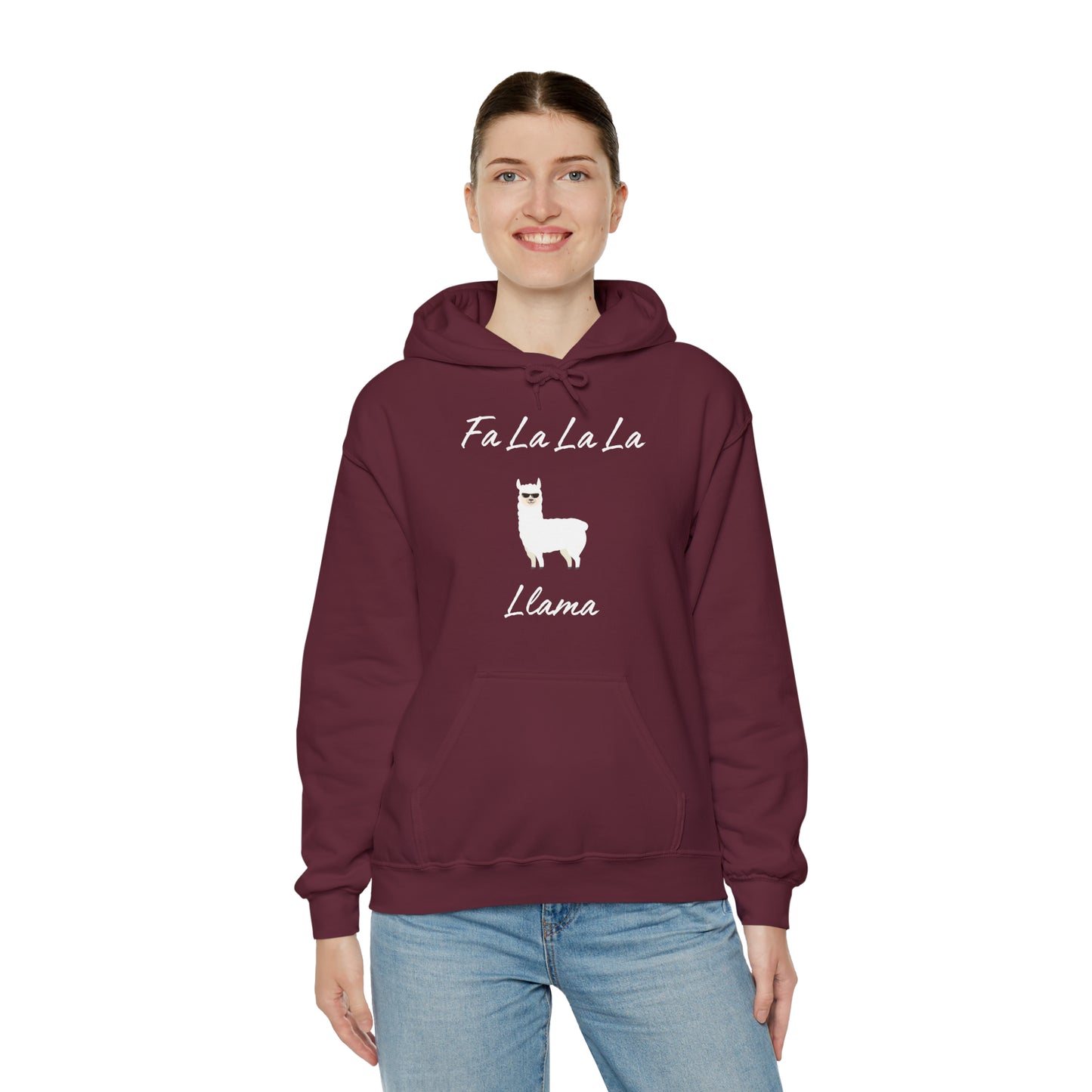 Fa La La La Llama Unisex Heavy Blend™ Hooded Sweatshirt