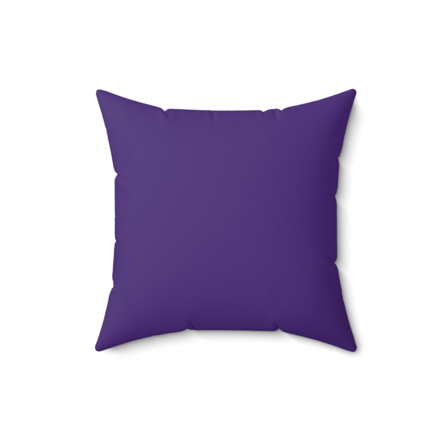 Feeling Nice With Pumpkin Spice Spun Polyester Square Pillow - Dark Purple