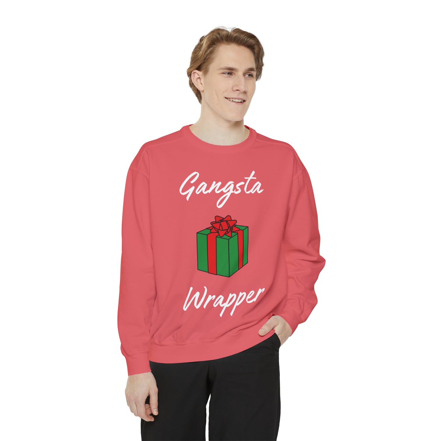 Gangsta Wrapper Unisex Garment-Dyed Sweatshirt