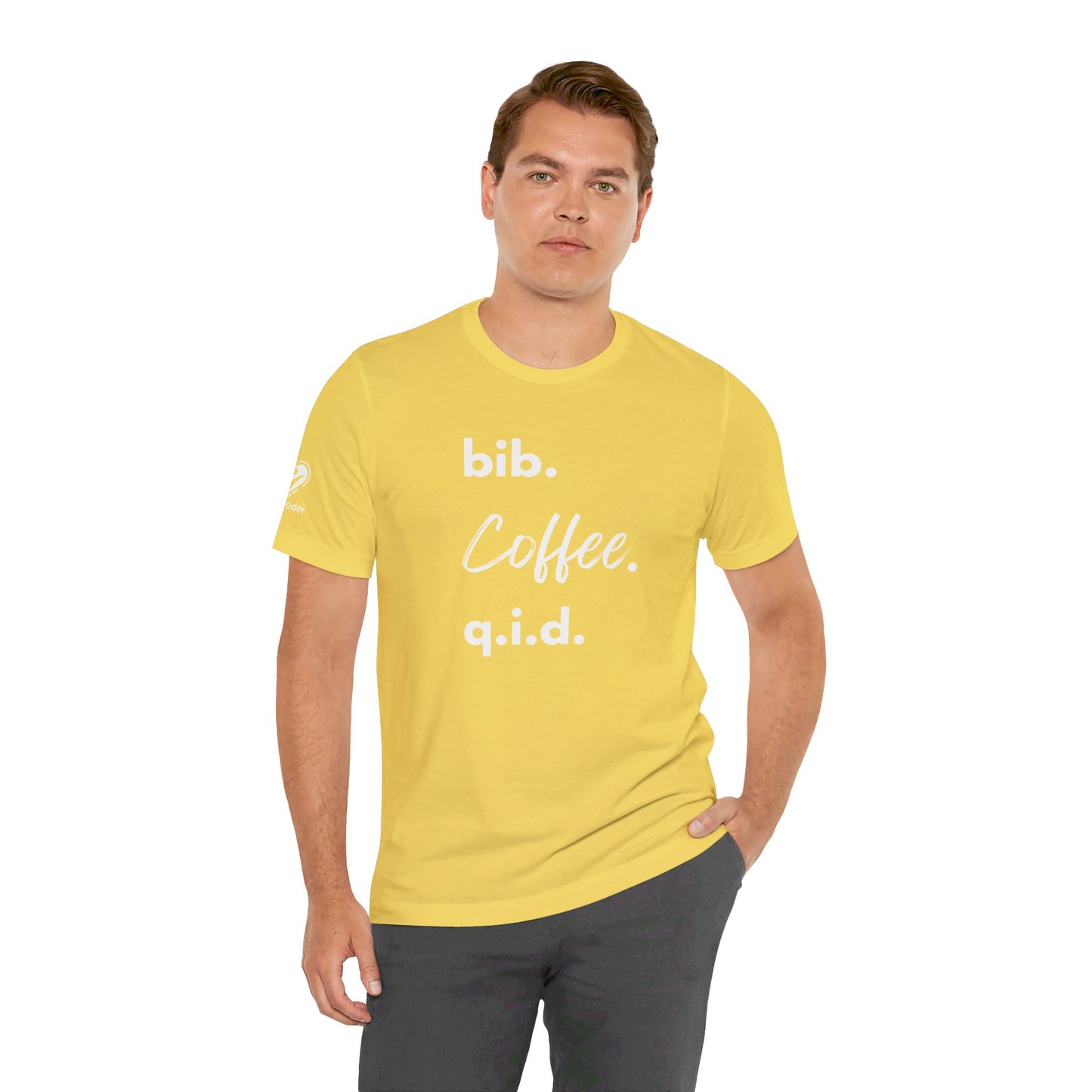 Coffee Script bib-qid Extra Soft Unisex Jersey Short Sleeve Tee