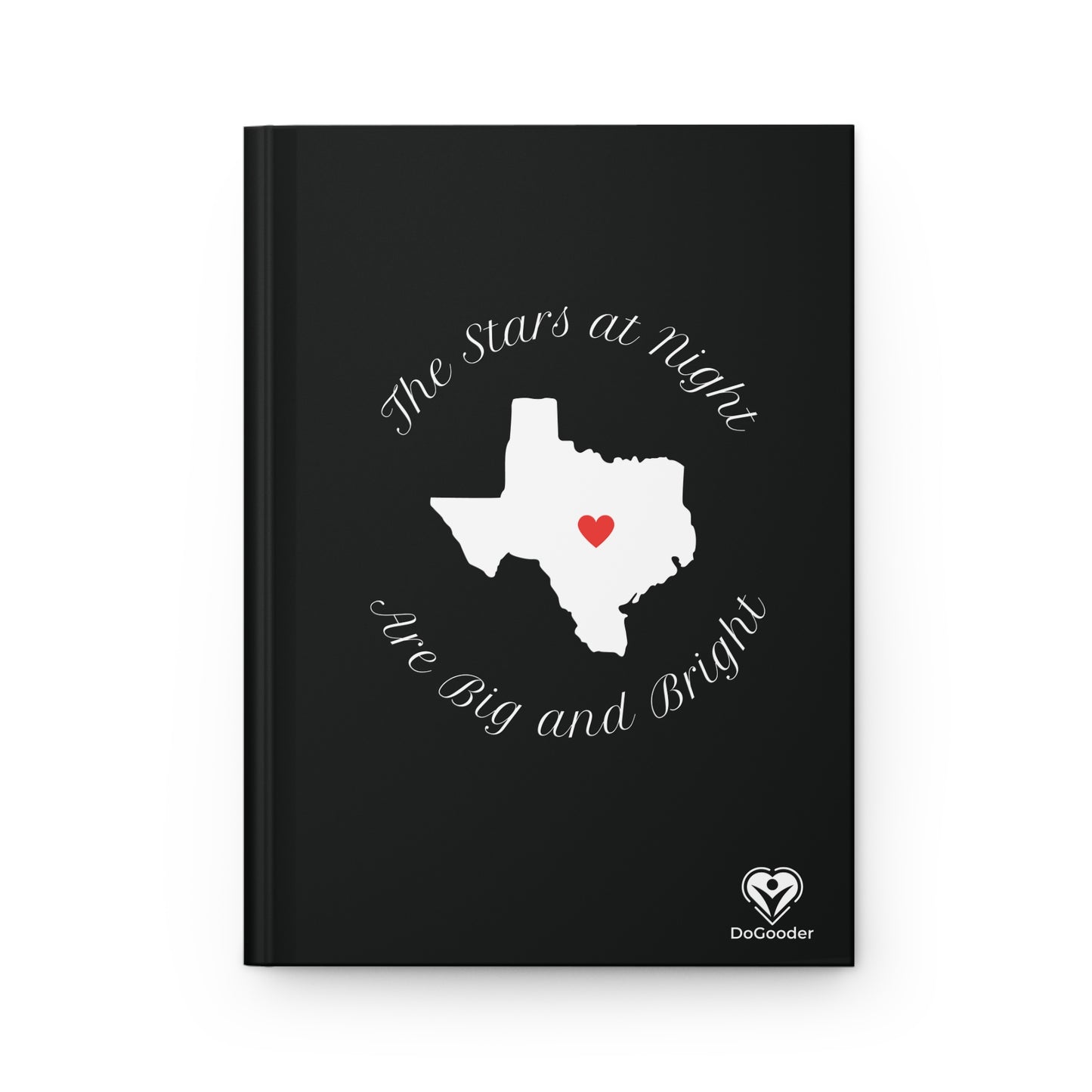 Heart of Texas Hardcover Journal Matte - Black