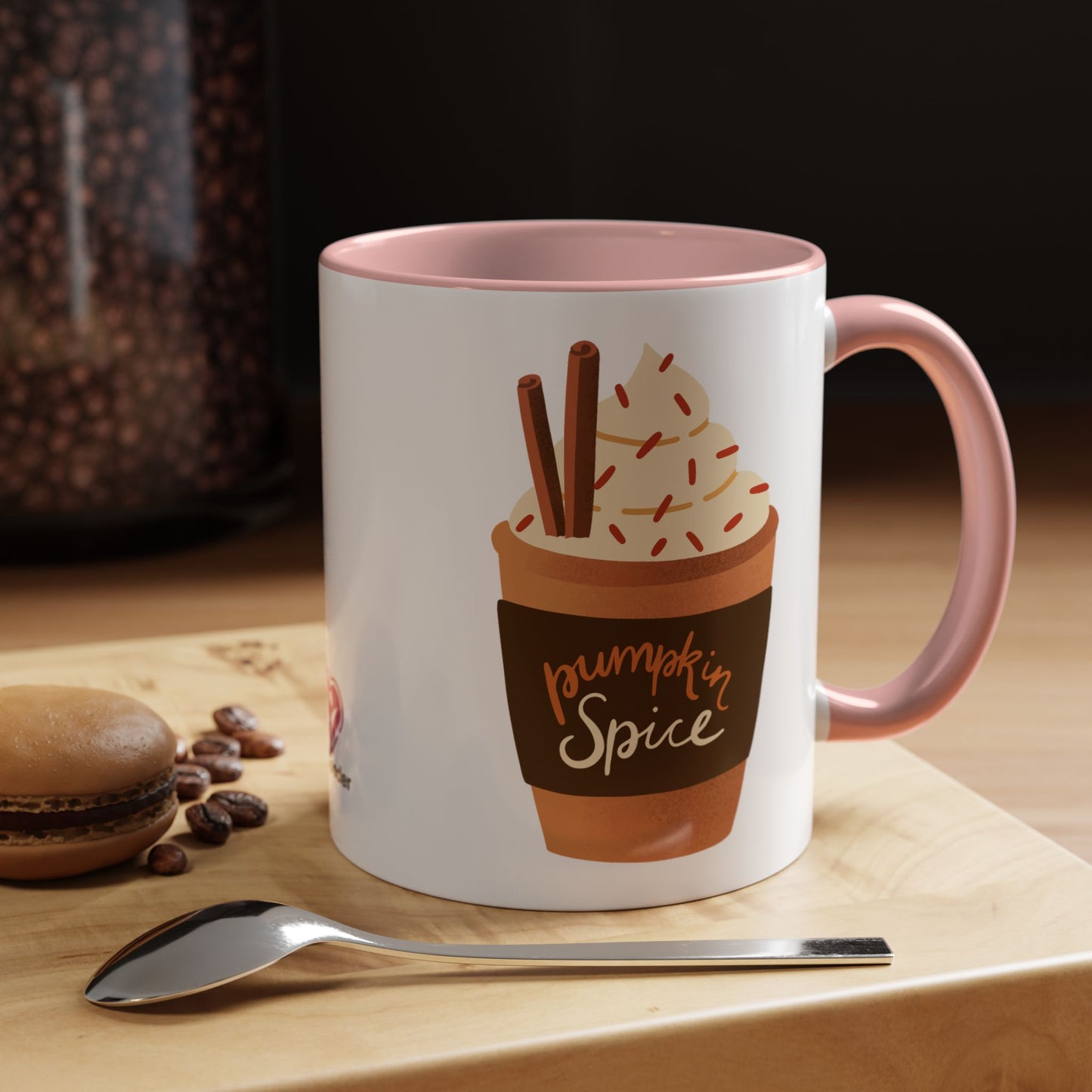 Pumpkin Spice Latte Image Accent Coffee Mug, 11oz