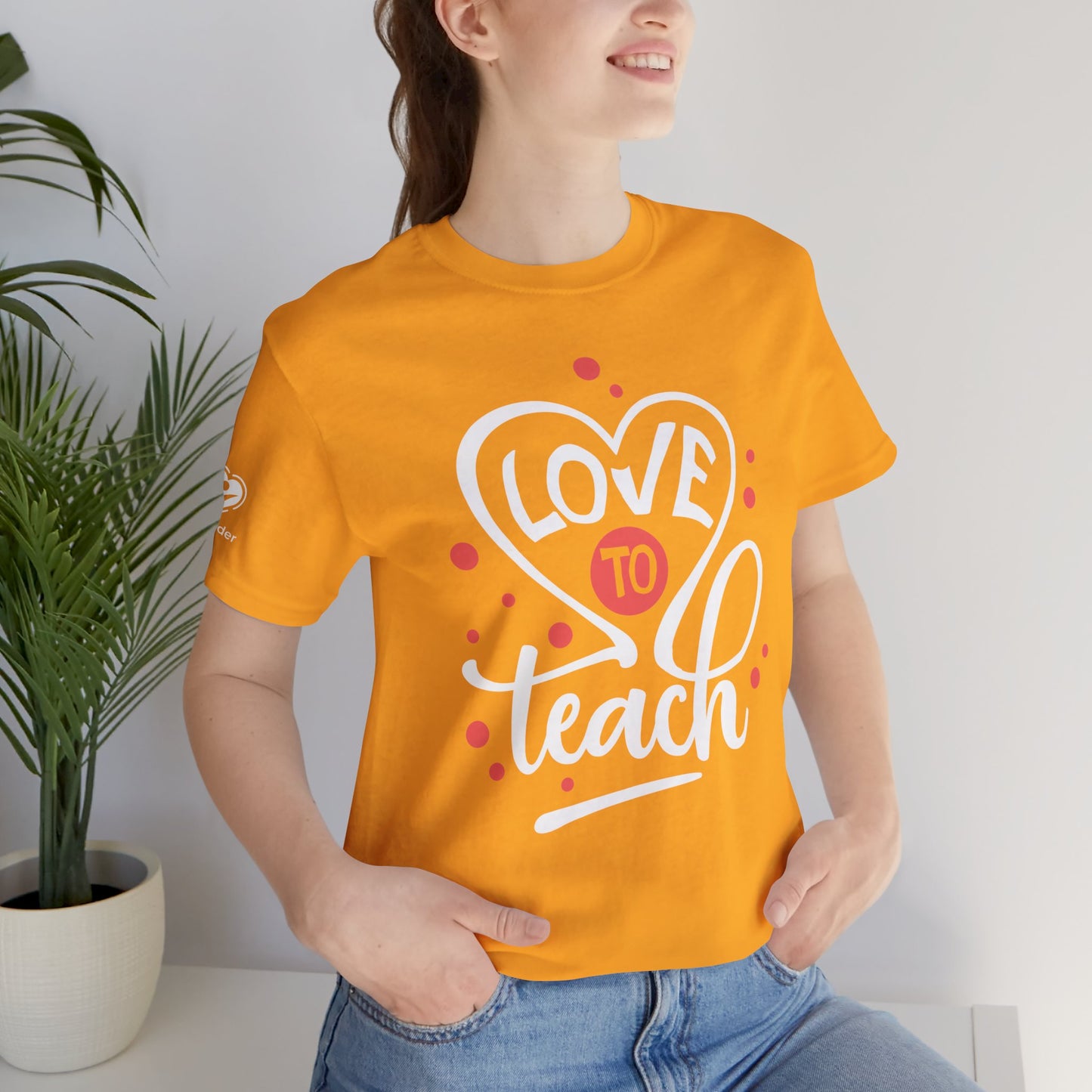 Love To Teach Script Extra Soft Unisex Jersey Short Sleeve Tee