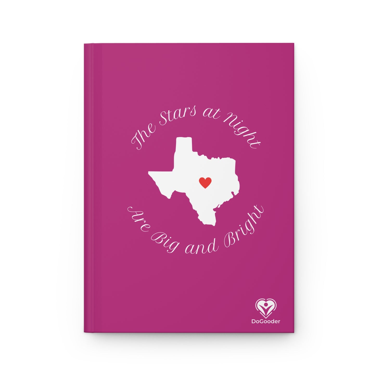 Heart of Texas Hardcover Journal Matte - Dark Pink