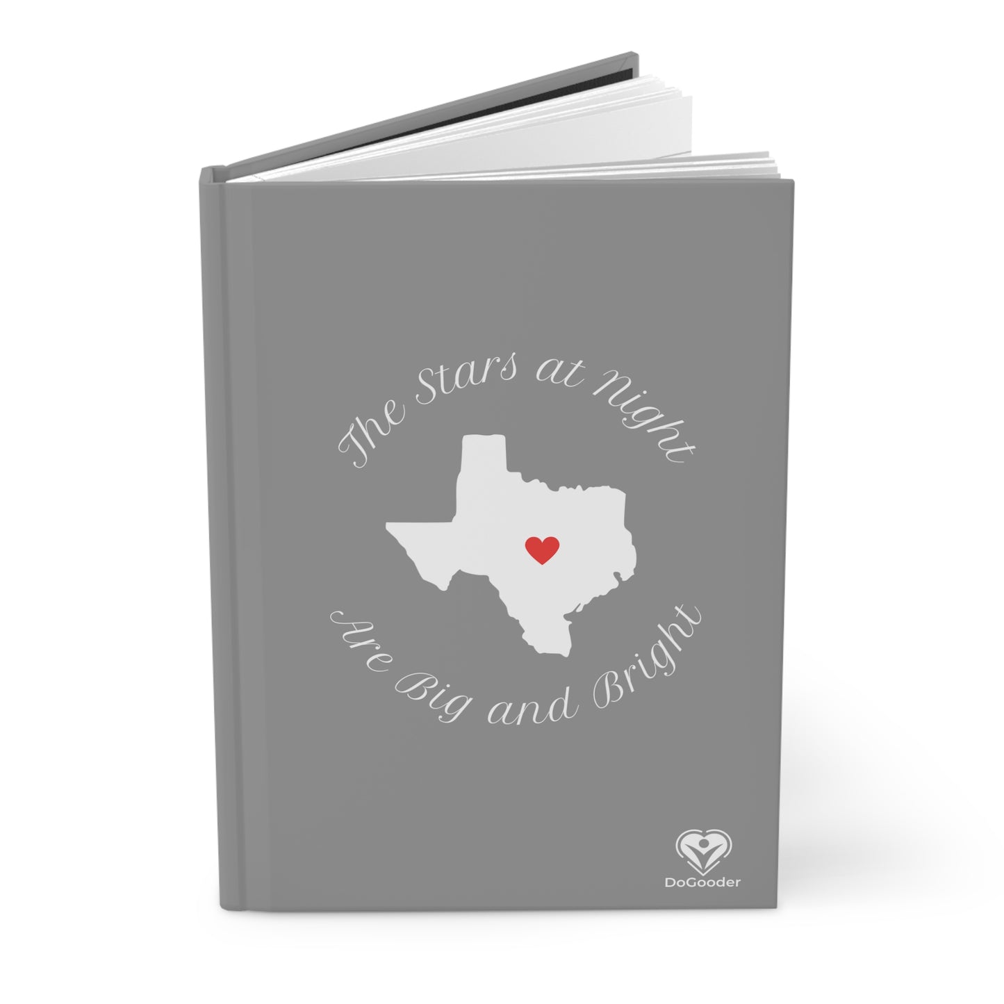 Heart of Texas Hardcover Journal Matte - Grey