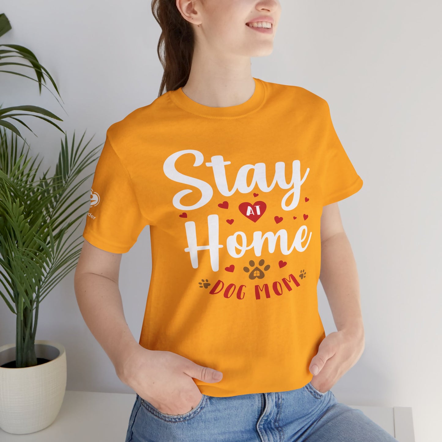 Stay At Home Dog Mom Extra Soft Unisex Jersey Short Sleeve Tee