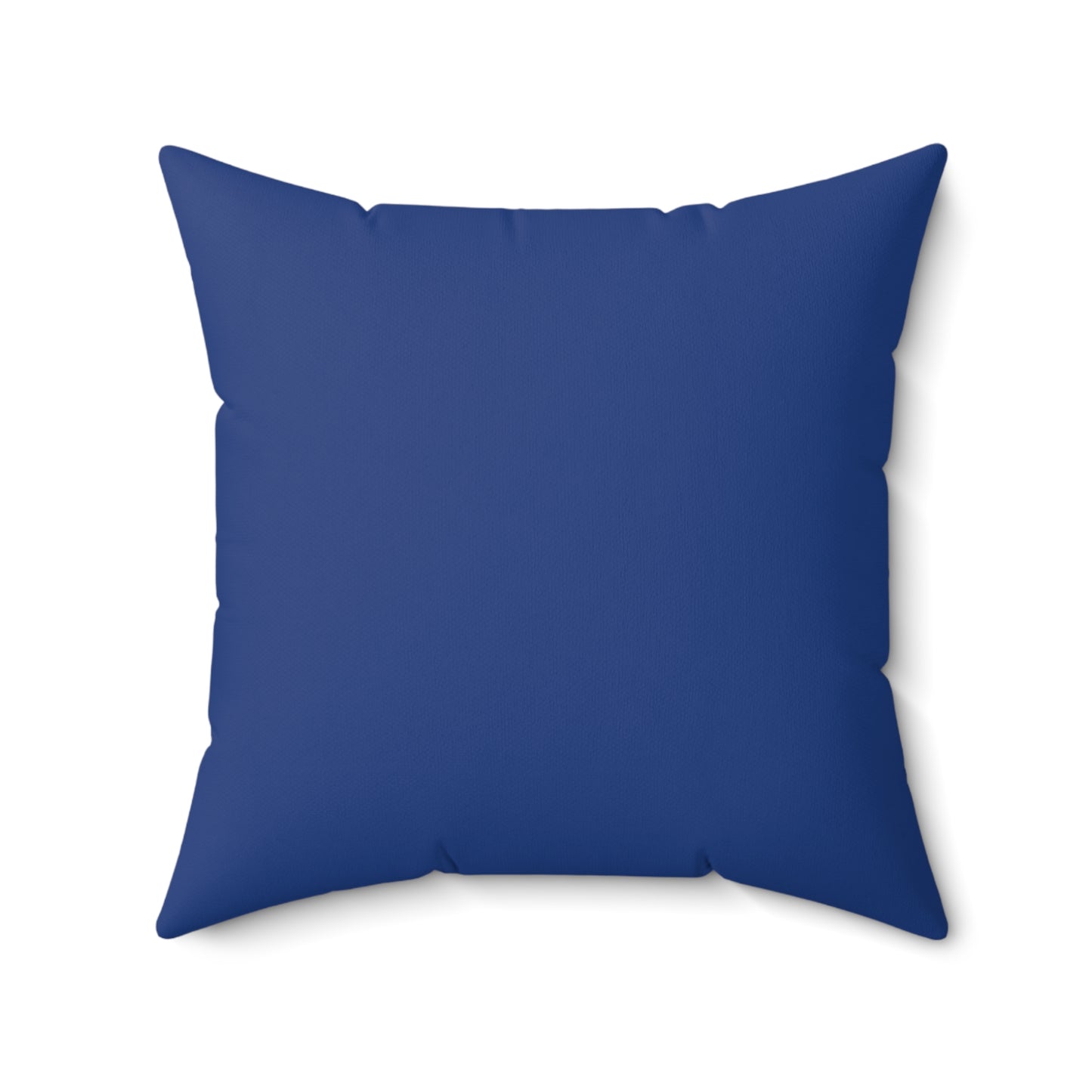 Feeling Nice With Pumpkin Spice Spun Polyester Square Pillow - Dark Blue