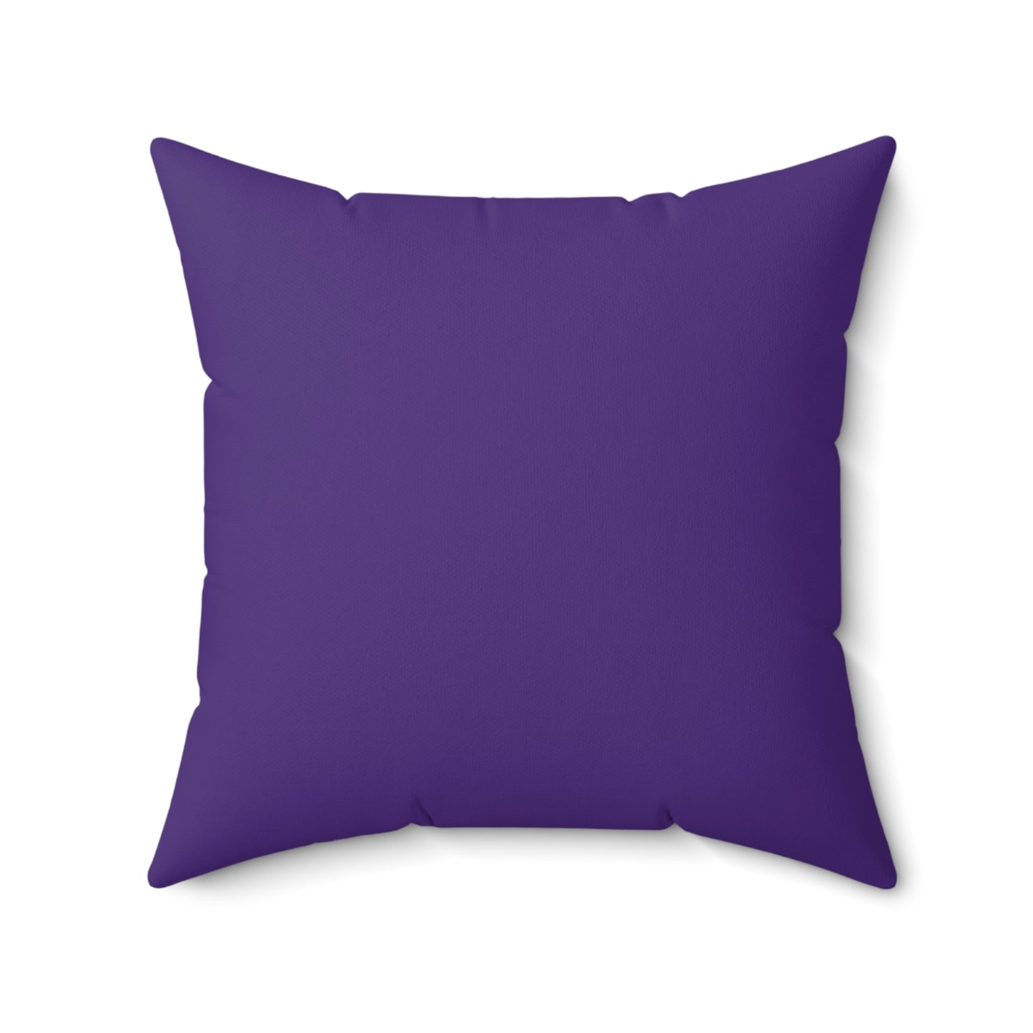 Feeling Nice With Pumpkin Spice Spun Polyester Square Pillow - Dark Purple