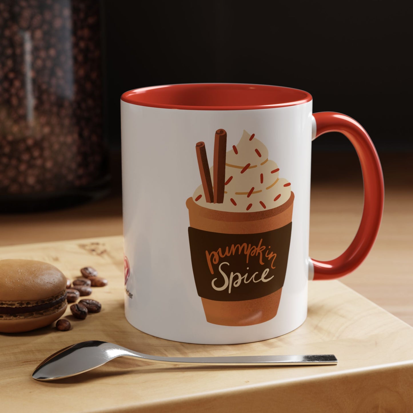 Pumpkin Spice Latte Image Accent Coffee Mug, 11oz