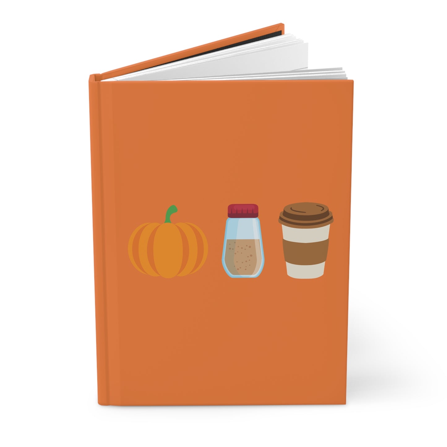 Pumpkin Spice Latte Hardcover Journal Matte - Orange