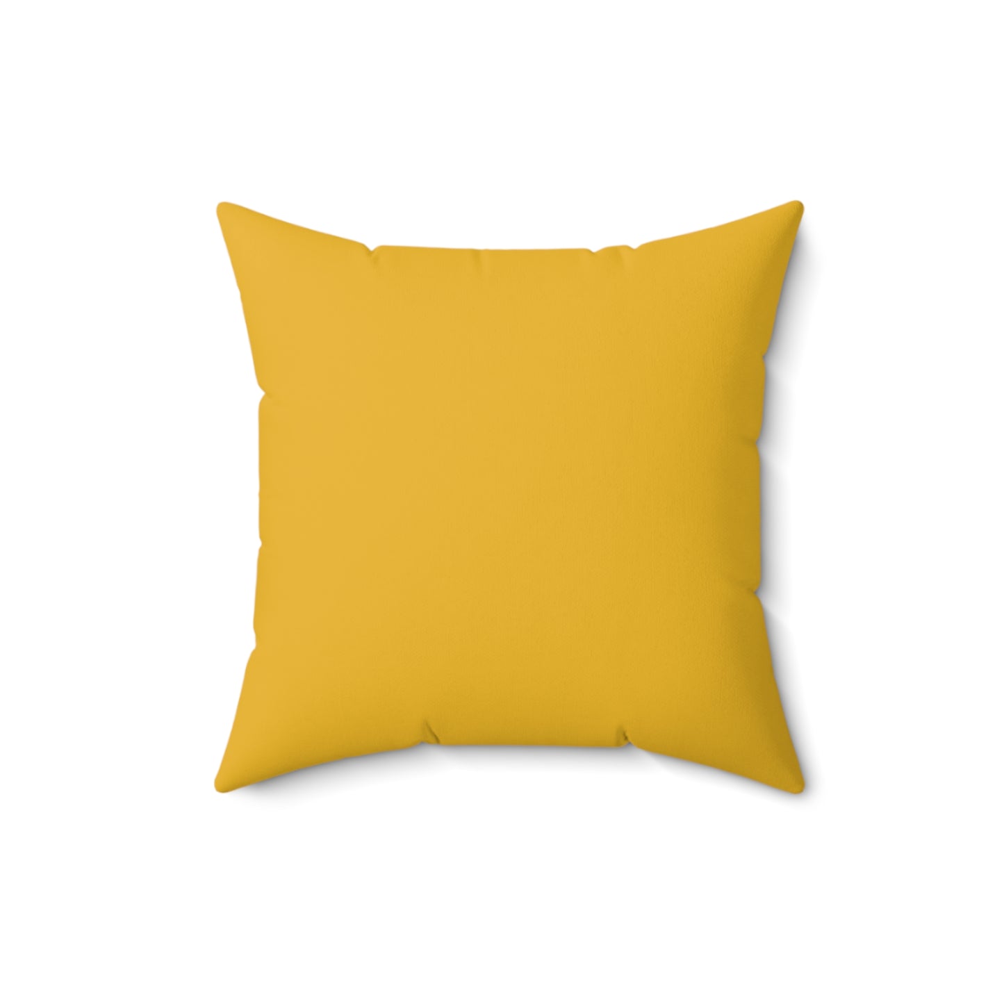 Feeling Nice With Pumpkin Spice Spun Polyester Square Pillow - Yellow