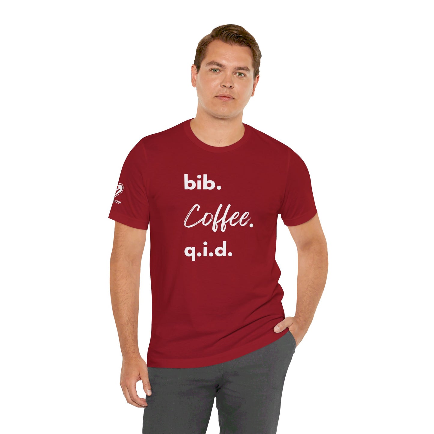 Coffee Script bib-qid Extra Soft Unisex Jersey Short Sleeve Tee