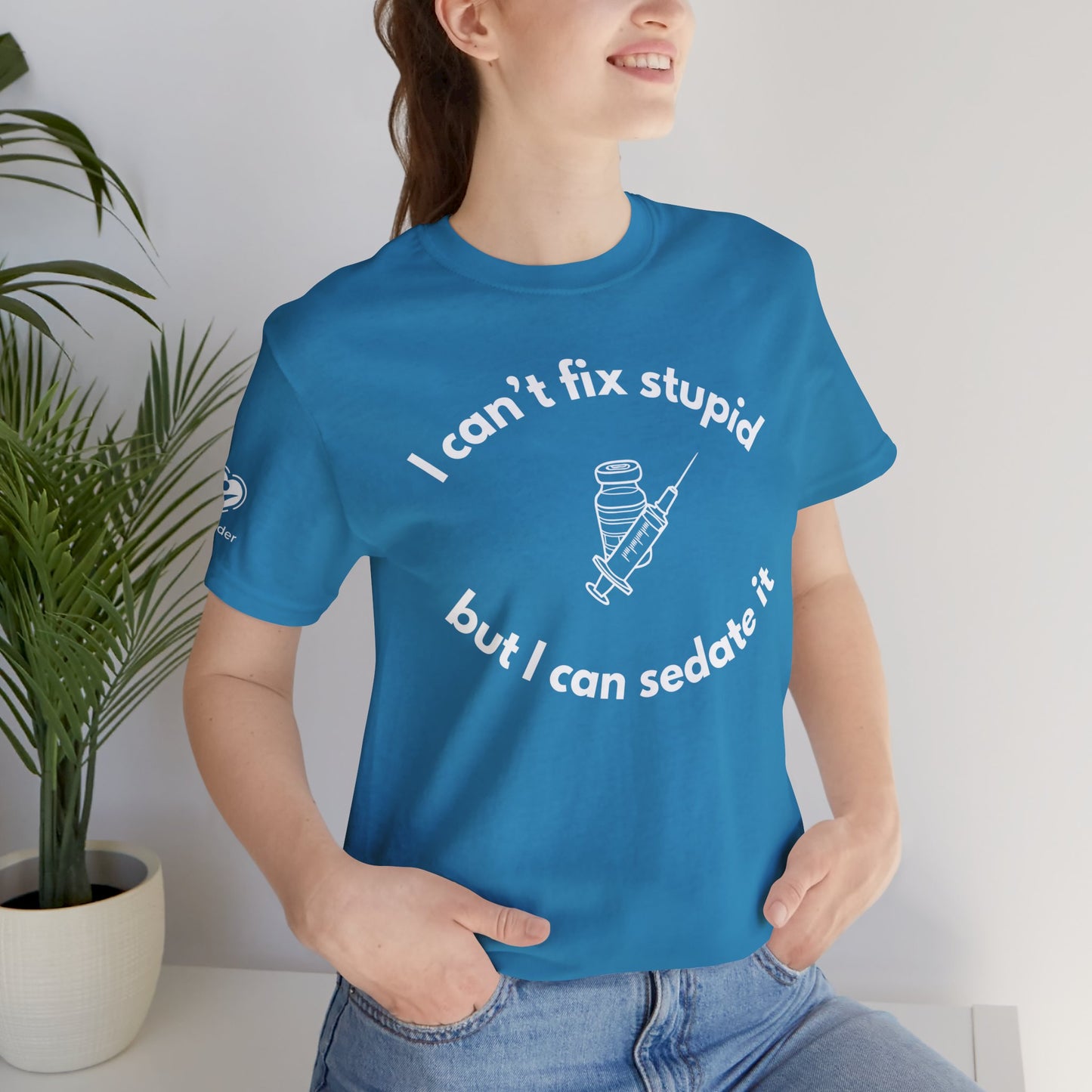 Can't Fix Stupid Icon Extra Soft Unisex Jersey Short Sleeve Tee