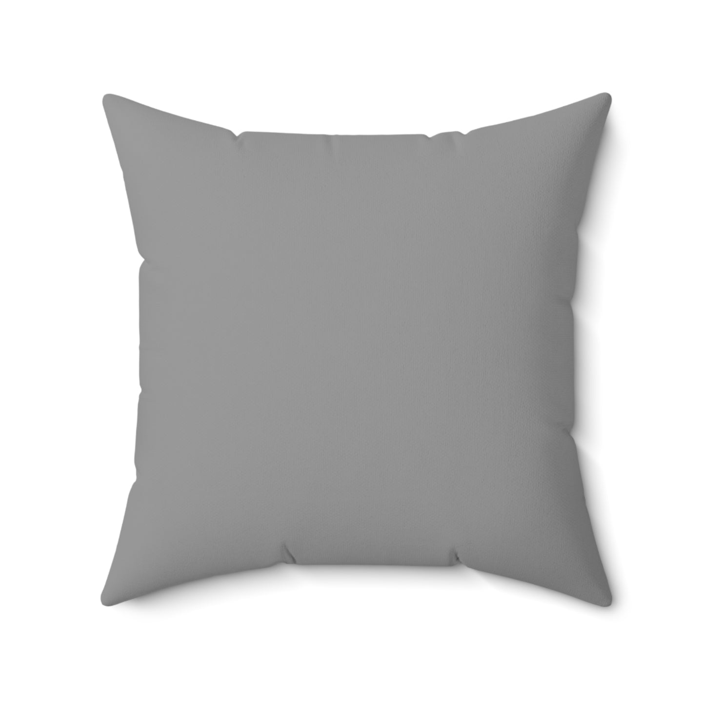 Feeling Nice With Pumpkin Spice Spun Polyester Square Pillow - Grey