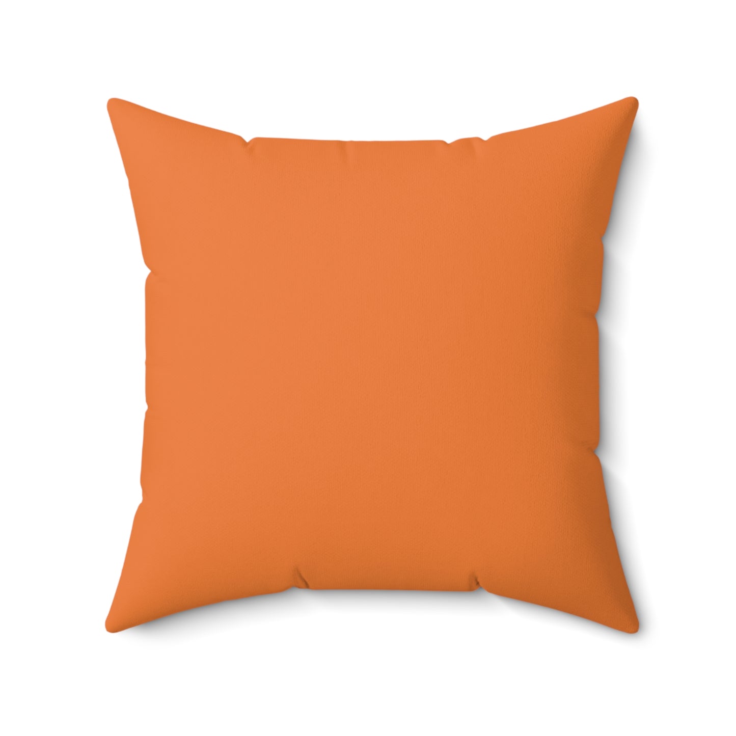 Feeling Nice With Pumpkin Spice Spun Polyester Square Pillow - Orange