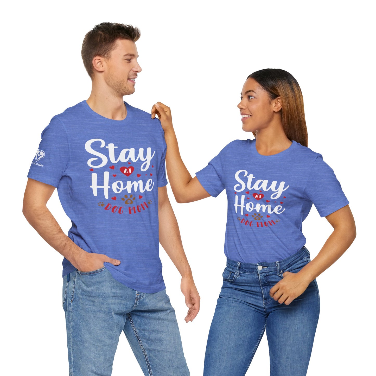 Stay At Home Dog Mom Extra Soft Unisex Jersey Short Sleeve Tee