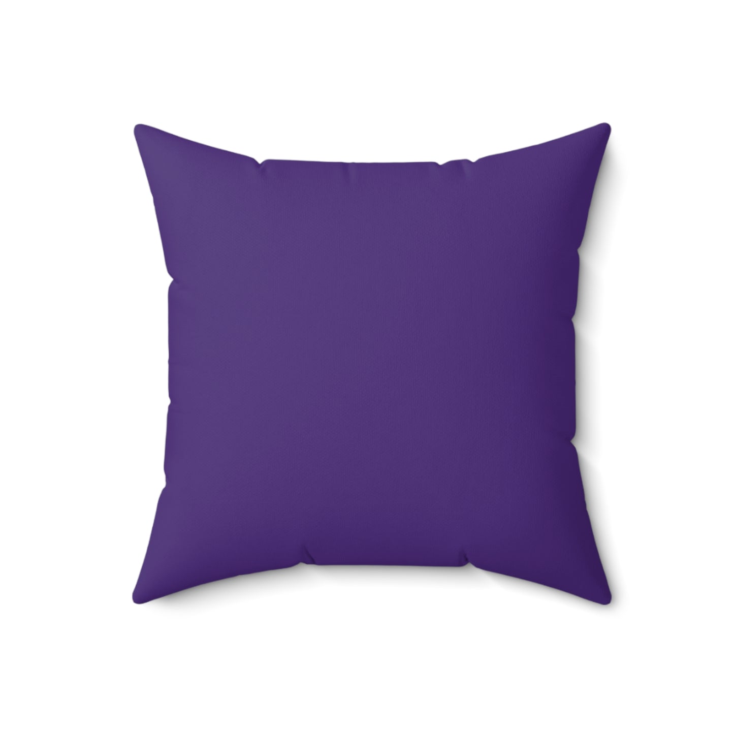 Feeling Nice With Pumpkin Spice Spun Polyester Square Pillow - Dark Purple