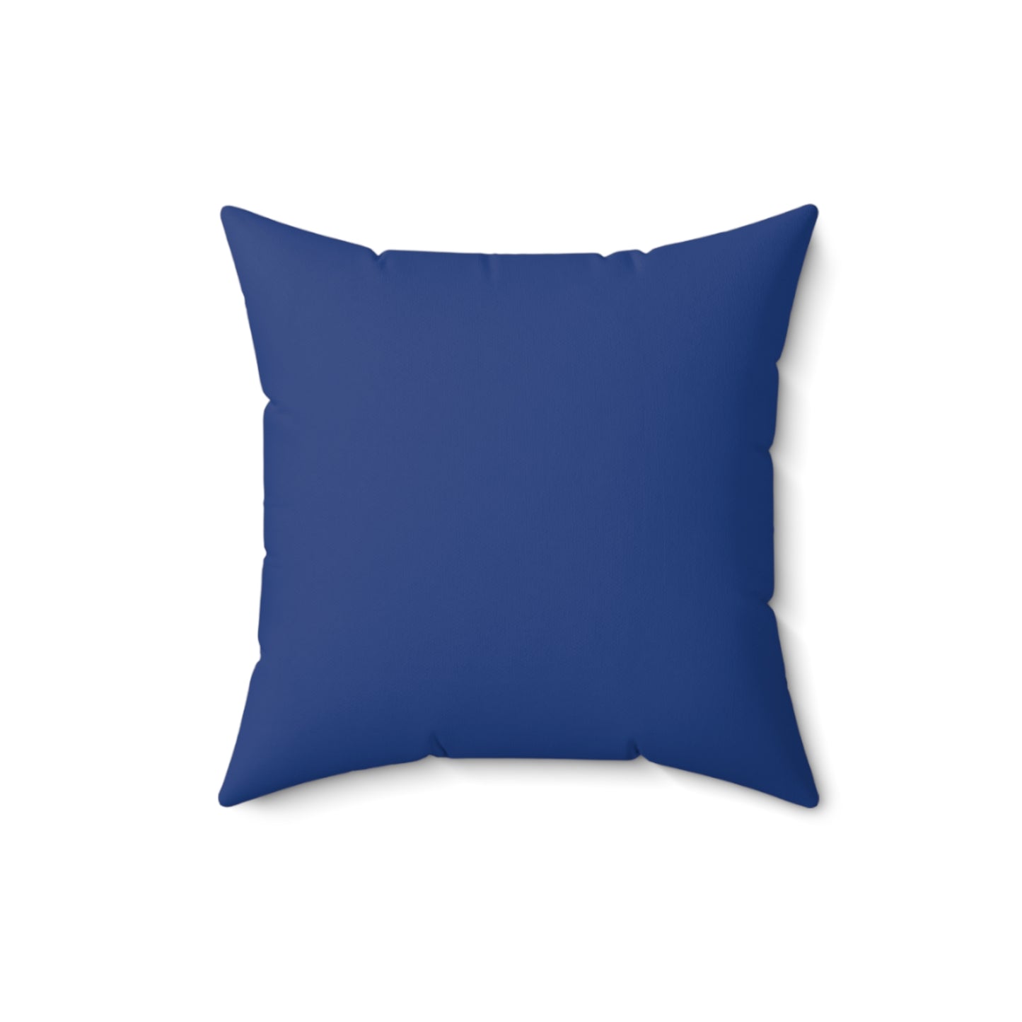 Feeling Nice With Pumpkin Spice Spun Polyester Square Pillow - Dark Blue