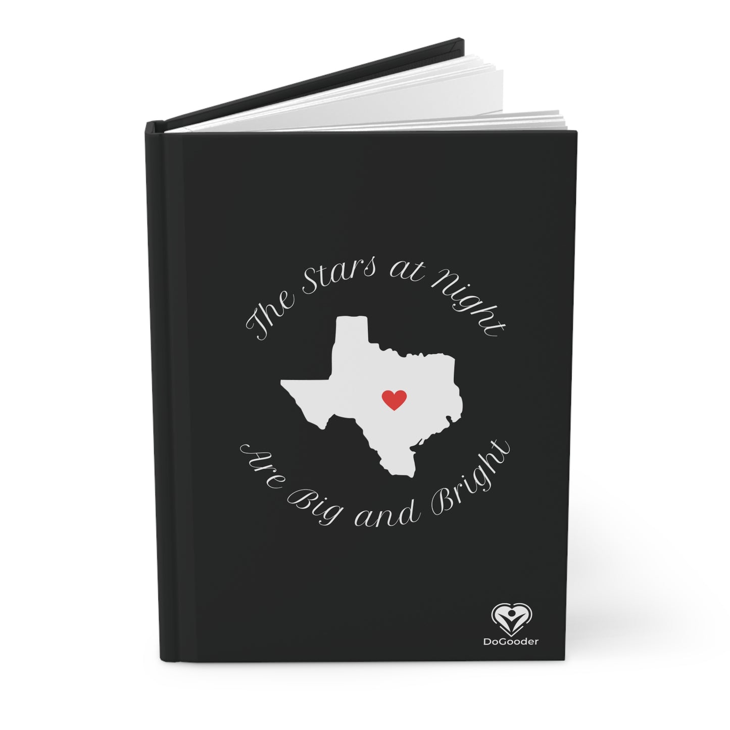 Heart of Texas Hardcover Journal Matte - Black