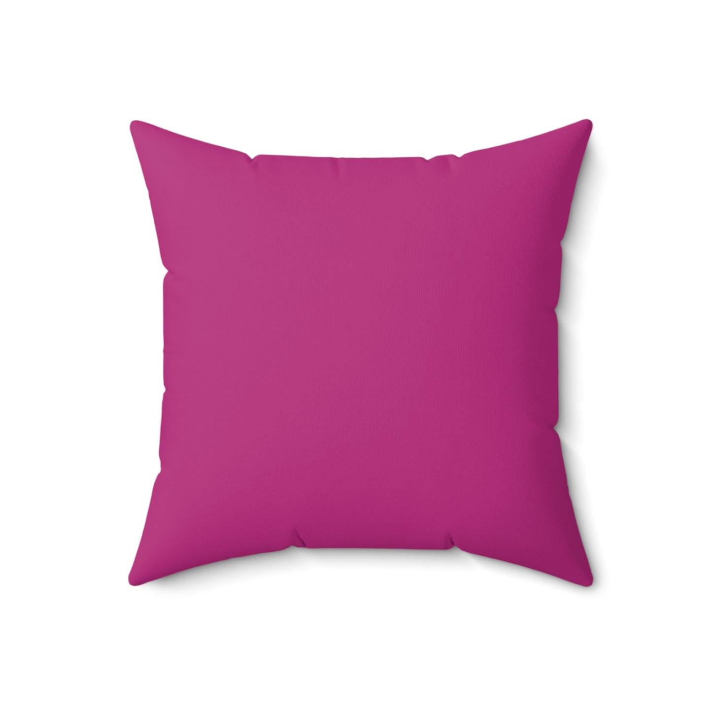 Feeling Nice With Pumpkin Spice Spun Polyester Square Pillow - Dark Pink