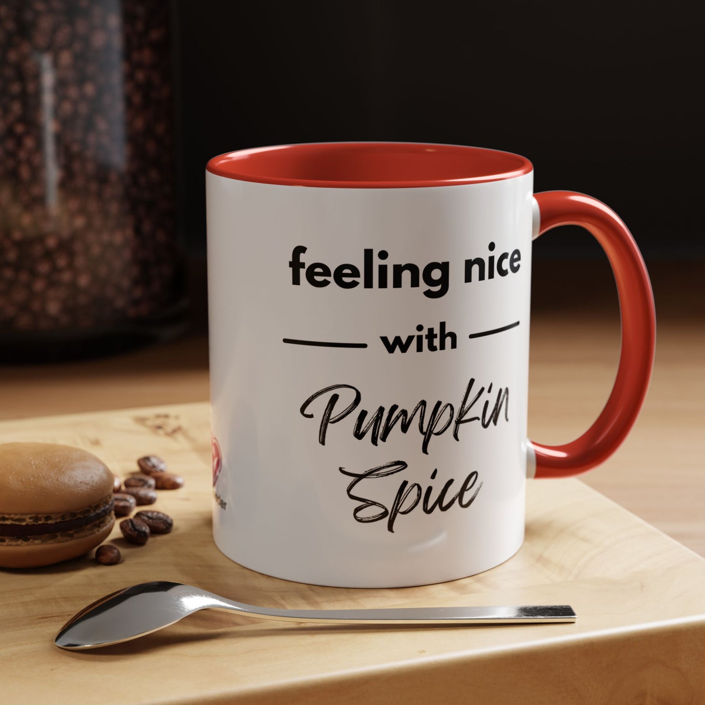 Feeling Nice With Pumpkin Spice Accent Coffee Mug, 11oz