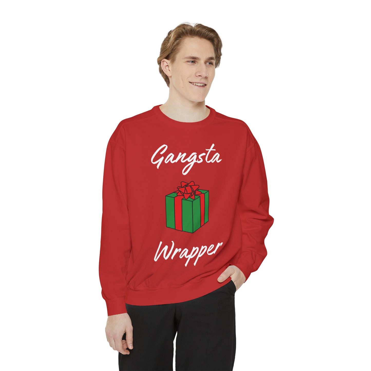 Gangsta Wrapper Unisex Garment-Dyed Sweatshirt