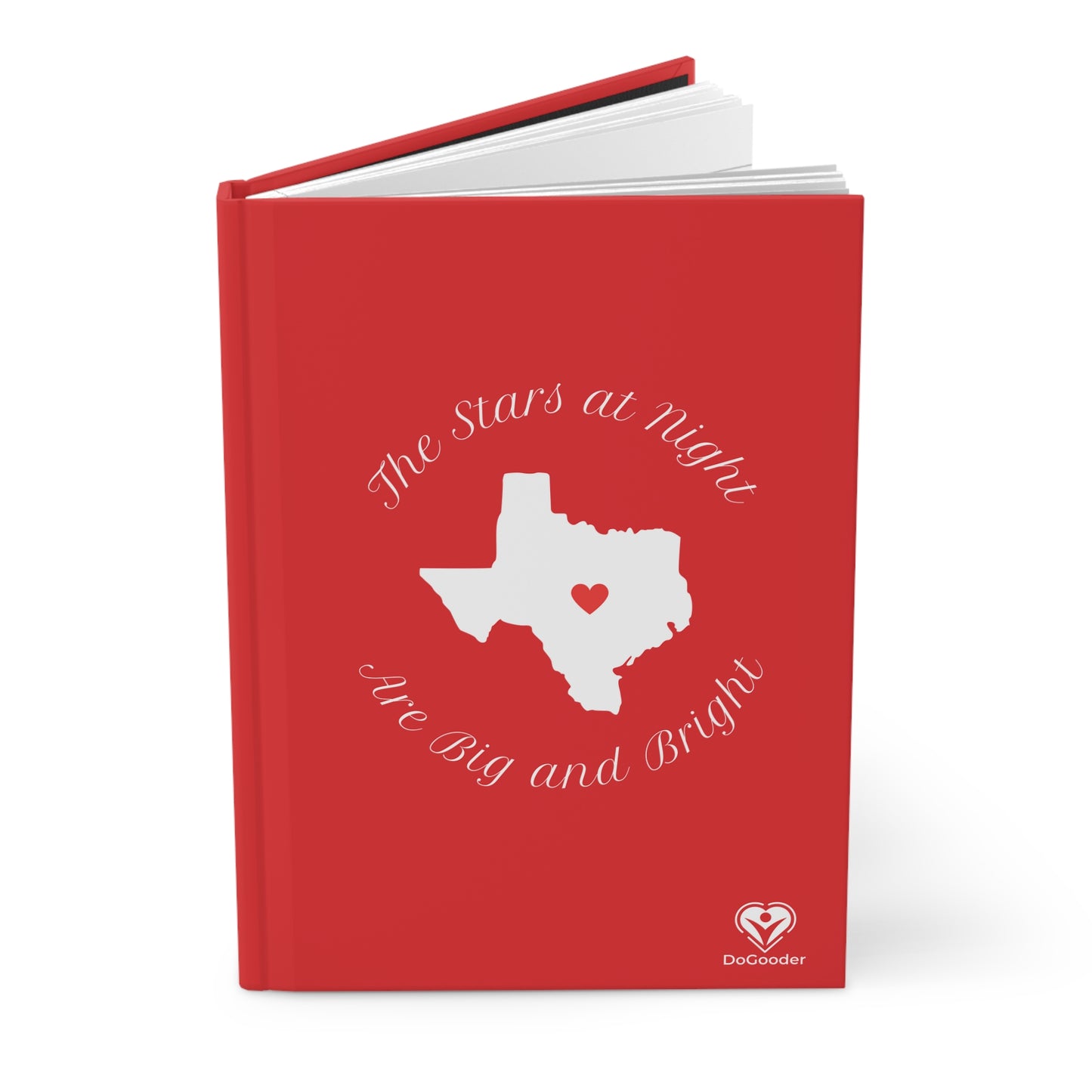 Heart of Texas Hardcover Journal Matte - Red