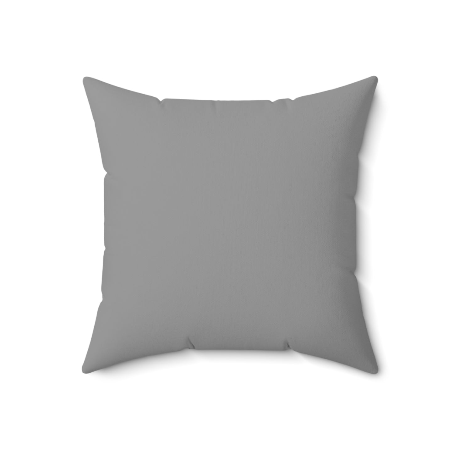 Feeling Nice With Pumpkin Spice Spun Polyester Square Pillow - Grey