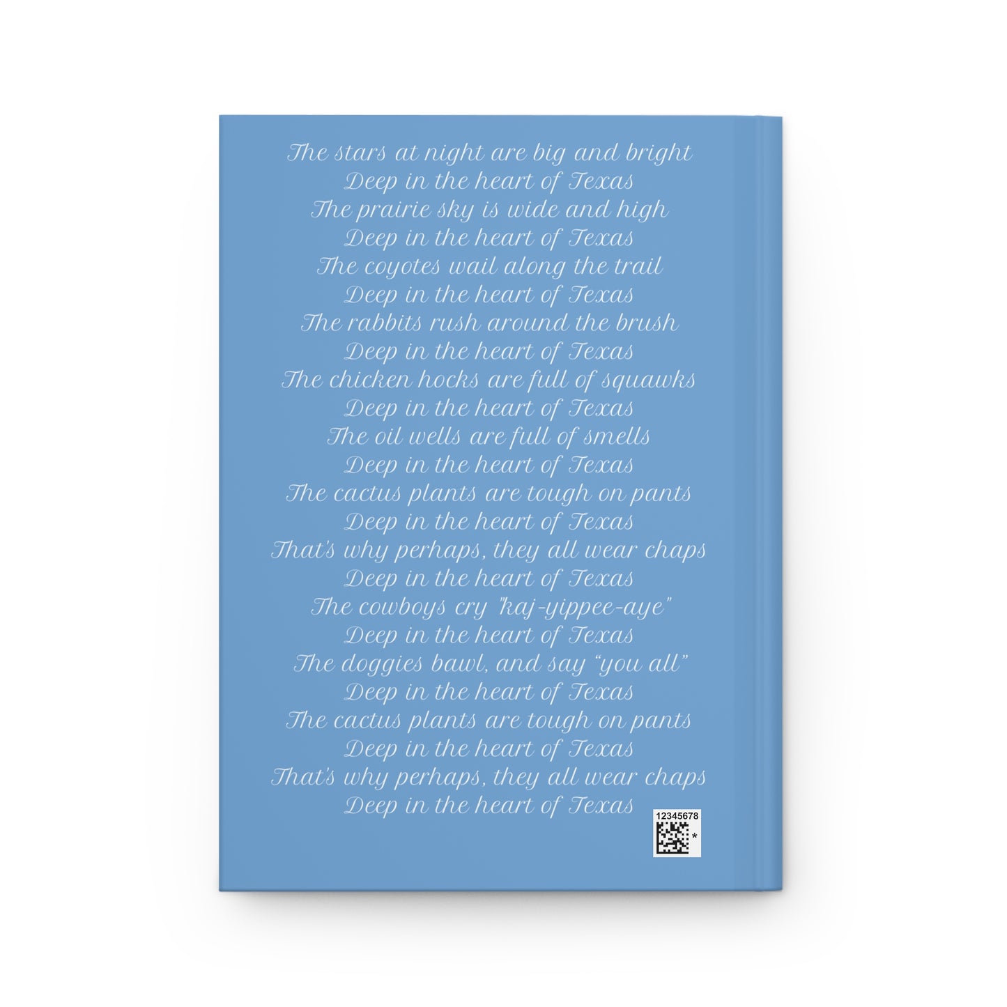 Heart of Texas Hardcover Journal Matte - Sky Blue