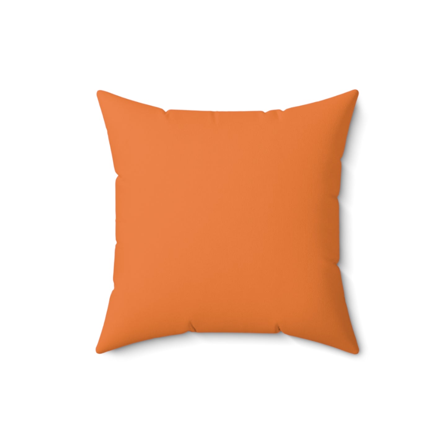 Feeling Nice With Pumpkin Spice Spun Polyester Square Pillow - Orange