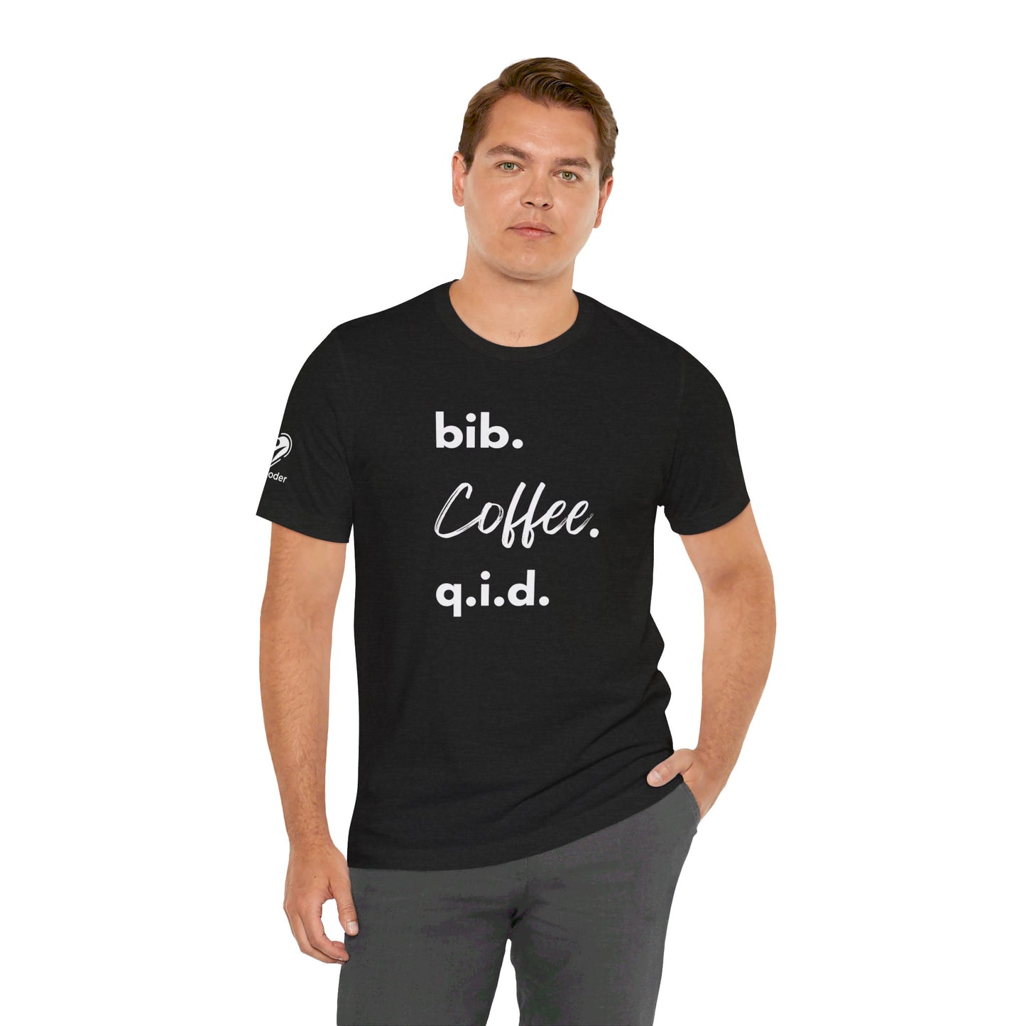 Coffee Script bib-qid Extra Soft Unisex Jersey Short Sleeve Tee