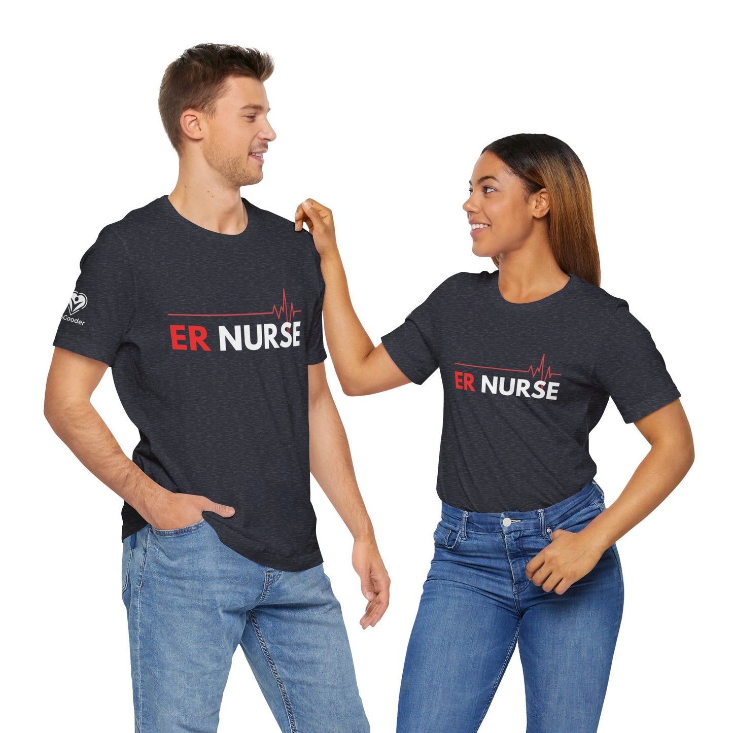 ER Nurse EKG Extra Soft Unisex Jersey Short Sleeve Tee