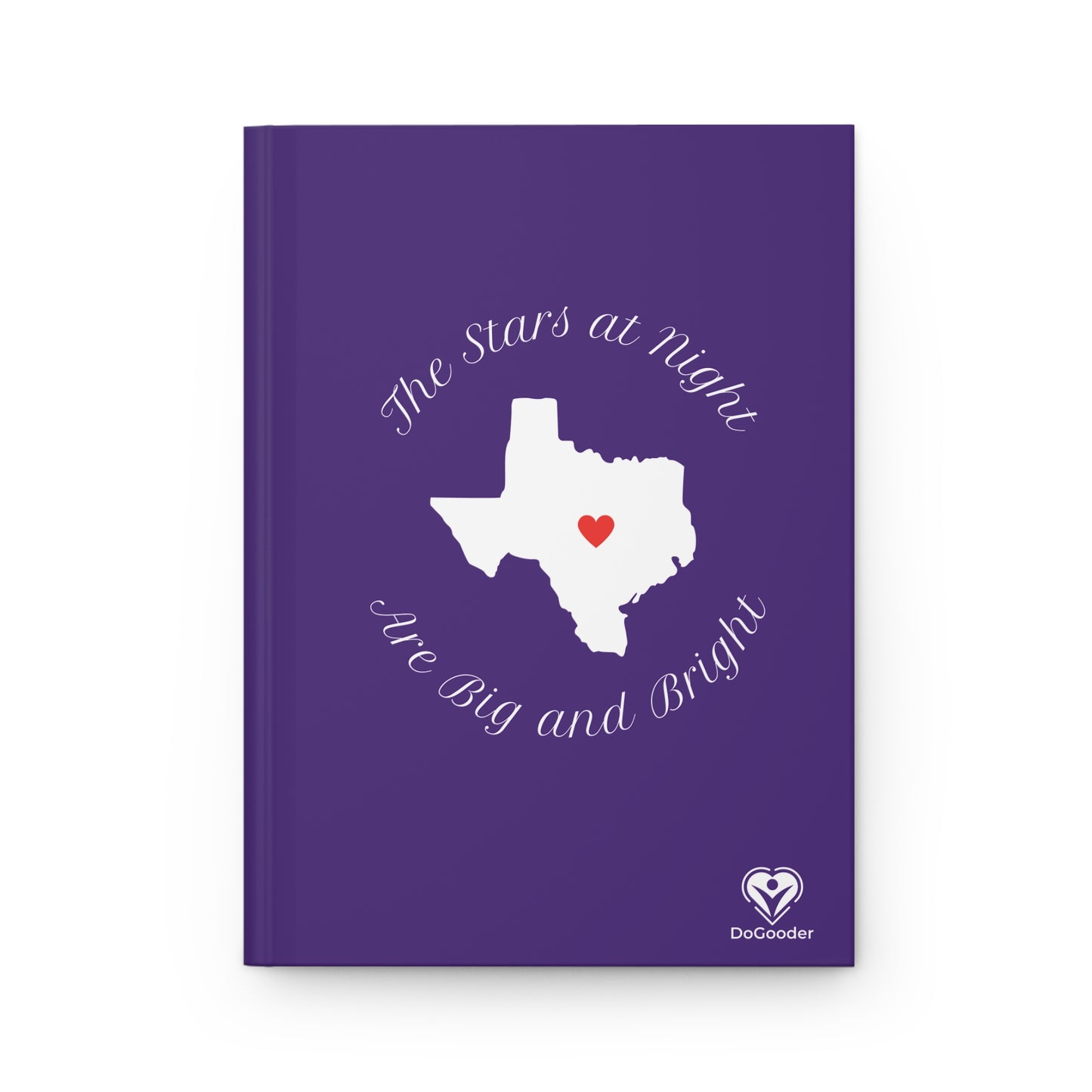 Heart of Texas Hardcover Journal Matte - Dark Purple