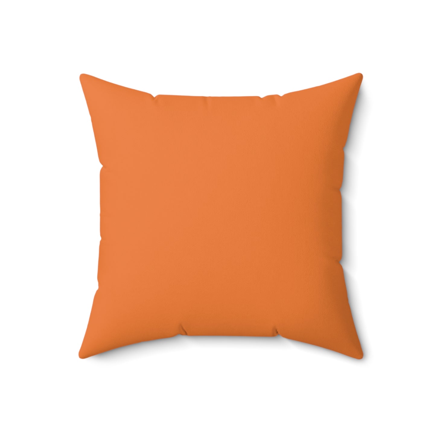 Feeling Nice With Pumpkin Spice Spun Polyester Square Pillow - Orange