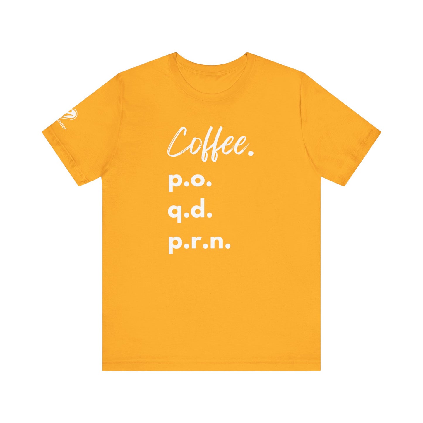 Coffee Script PO-QD-PRN Extra Soft Unisex Jersey Short Sleeve Tee