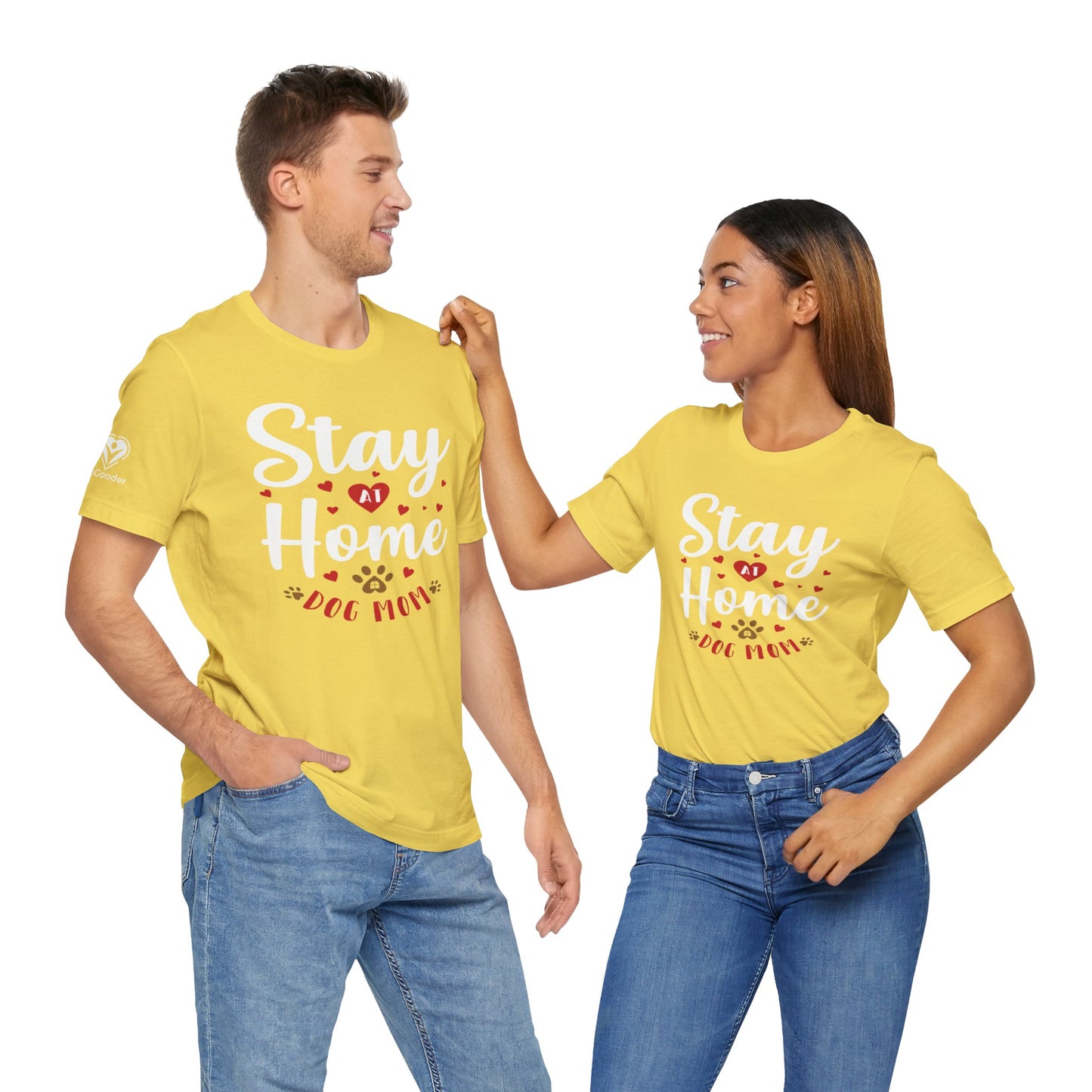 Stay At Home Dog Mom Extra Soft Unisex Jersey Short Sleeve Tee